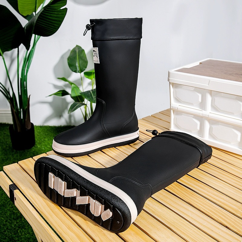 Men's High-Tube Rain Boots Fal - Fishing Boots 评论和价格