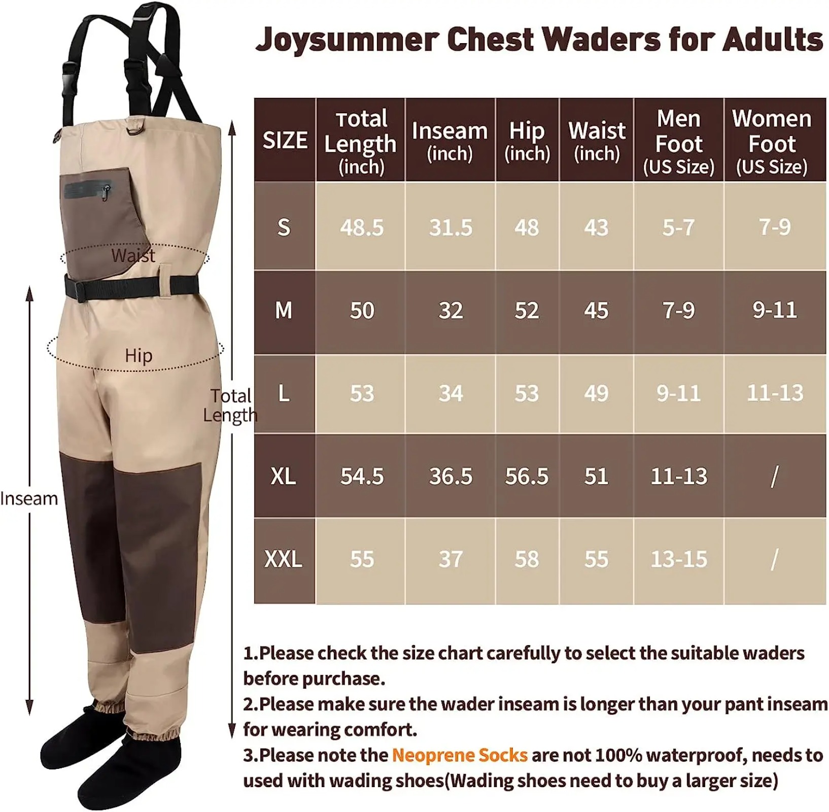 Goture Men Women Breathable Ch - Fishing Waders 评论和价格